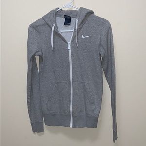 Nike Zipped Hoodie Gray Size XS